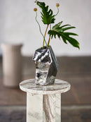 Bloomingville - Dimona Vase, Sølv, Stentøj - Ø15 × H23 cm