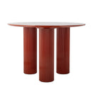 Bloomingville - Della Spisebord, Rød, FSC® 100%, MDF - Ø110 × H75 cm