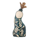 Bloomingville - Layhan Deko, Blå, Stentøj - L12 × H31 × B8 cm