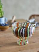 Bloomingville - Savya Skål, Multifarvet, Glas - Ø17 × H15 cm