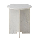 Bloomingville - Jasmia Sidebord, Hvid, Marmor - Ø46 × H53 cm