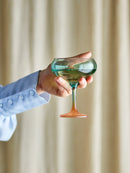 Bloomingville - Signe Cocktailglas, Multifarvet, Glas - Ø9,5 × H13 cm, sæt med 6