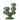 Bloomingville - Tanu Vase, Grøn, Stentøj - Ø22xL28 × H12 cm