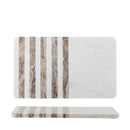 Bloomingville - Novelle Skærebræt, Hvid, Marmor - L38 × H1,5 × B22,5 cm