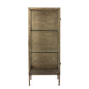 Bloomingville - Saone Skab, Messing, Hærdet glas - L45 × H110 × B40 cm