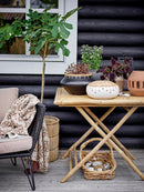 Bloomingville - Elit Kurv, Natur, mendonggræs - Ø33,5 × H37/Ø38,5 × H42,5 cm, sæt med 2