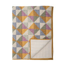 Bloomingville - Crewe Quilt, Multifarvet, Bomuld OEKO-TEX® - L150 × B125 cm