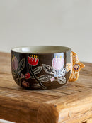 Bloomingville - Vivielle Skål, Multifarvet, Stentøj - Ø13 × H8 cm, sæt med 4