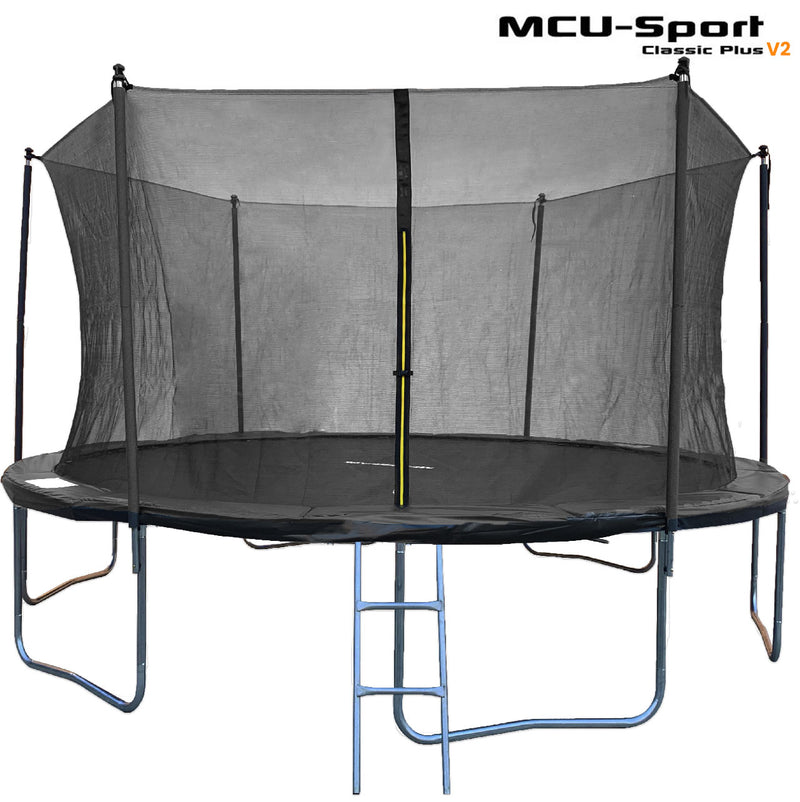 MCU-Sport -  Classic-plus Trampolin Ø4,3m inkl. sikkerhedsnet og stige