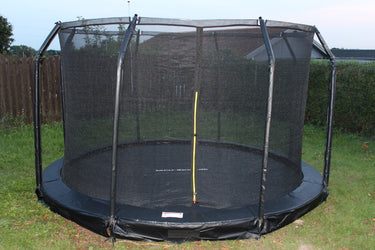 MCU-Sport - Trampolin til nedgravning, Ø3,7m inkl. Sikkerhedsnet