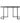 Bloomingville - Carter Konsolbord, Sort, Fyrretræ - L110 × H65 × B38,5 cm