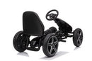 Mercedes Benz, Go-Kart med gummihjul – sportssæde og håndbremse (3-8 år),sort