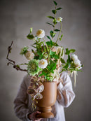 Bloomingville - Rise Buket, Hvid, Kunstige Blomster - Ø40 × H109 cm