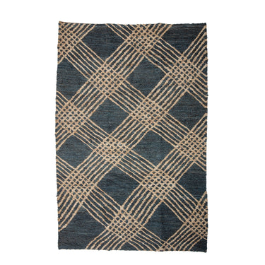 Bloomingville - Cat Tæppe, Sort, Jute - L245 × B150 cm