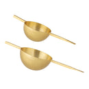 Bloomingville - Kirsi Målebæger, Guld, Rustfri Stål - L15,5 × H3 × B6 cm, sæt med 2