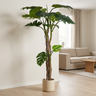 Monstera SKU 111402 i hvid krukke i en nordisk stue