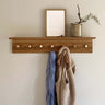 MOUD Home - FJORD knagerække med hylde i egetræ natur - 90 cm