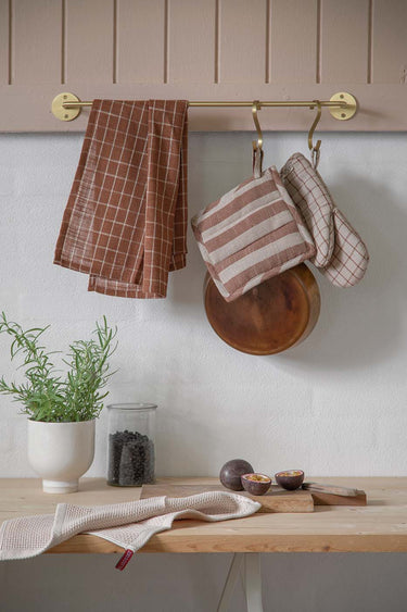MOUD Home - NORDIC ovnhandske - sand/brun striber