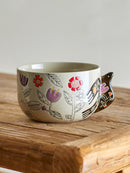 Bloomingville - Vivielle Skål, Multifarvet, Stentøj - Ø13 × H8 cm, sæt med 4