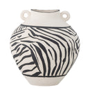 Bloomingville - Togo Vase, Sort, Stentøj - Ø25 × H26 cm