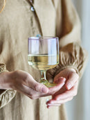 Bloomingville - Luciana Drikkeglas, Multifarvet, Glas - Ø7,5 × H12,5 cm, sæt med 6