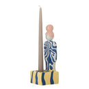 Bloomingville - Priya Fyrfadsstage, Multifarvet, Stentøj - L10 × H25 × B9 cm
