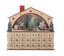 Bloomingville - Melvin Kalender m/lys, Natur, Krydsfiner - L36 × H34 × B10 cm