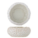 Bloomingville - Lowen Skål, Hvid, Stentøj - Ø24 × H10,5 cm
