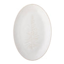 Bloomingville - Winter Serveringsfad, Natur, Stentøj - L31 × H3 × B21 cm