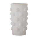 Bloomingville - Artan Vase, Hvid, Stentøj - Ø16 × H24,5 cm