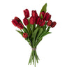 Bloomingville - Tulip Buket, Rød, Kunstige Blomster - Ø21 × H35 cm