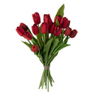 Bloomingville - Tulip Buket, Rød, Kunstige Blomster - Ø21 × H35 cm