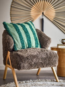 Bloomingville - Cory Pude, Grøn, Bomuld OEKO-TEX® - L50 × B50 cm