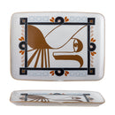 Bloomingville - Rudaur Serveringsfad, Multifarvet, Stentøj - L37,5 × H2 × B27 cm