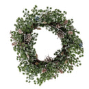 Bloomingville - Cedar Krans, Grøn, Kunstige Blomster - Ø50 × H11 cm