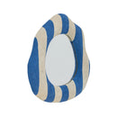 Bloomingville - Travis Vægspejl, Blå, Polyresin - L39 × H38 × B4 cm