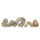 Bloomingville - Liabella Lysestage, Natur, Marmor - L25 × H10 × B4/L15 × H7 × B4 cm, sæt med 2