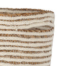 Bloomingville - Selena Kurv, Hvid, Jute - Ø40 × H49 cm