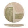 Bloomingville - Amica Serveringsfad, Multifarvet, Stentøj - Ø39 × H2,5 cm