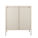Bloomingville - Salvo Skab, Natur, Jern - L80 × H90 × B40 cm