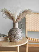 Bloomingville - Nadya Vase, Blå, Stentøj - Ø20 × H27 cm