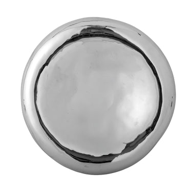 Bloomingville - Shine Skål, Sølv, Stentøj - Ø23 × H5,5 cm
