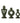 Bloomingville - Weio Lysestage, Grøn, Stentøj - L7 × H13 × B4,5/L10 × H15 × B5/L9 × H18 × B5,5 cm, sæt med 3