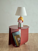 Bloomingville - Cher Sidebord, Rød, Jern - Ø43 × H38 cm