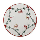 Bloomingville - Yule Fad på drejefod, Natur, Stentøj - Ø35 × H4 cm