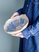 Bloomingville - Amalia Skål, Blå, Stentøj - Ø24 × H8 cm