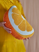Bloomingville - Navelina Pude, Gul, Bomuld - L38 × H4 × B23 cm