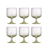 Bloomingville - Luciana Drikkeglas, Multifarvet, Glas - Ø7,5 × H12,5 cm, sæt med 6