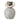 Bloomingville - Hezha Vase, Blå, Stentøj - Ø16,5 × H23,5 cm