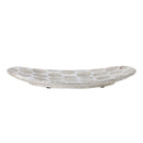 Bloomingville - Felan Fad, Hvid, Terrakotta - L42 × H3,5 × B32 cm